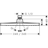 Hansgrohe tuš ruža crometta e 240 1 jet 26726000 | Eponuda.com