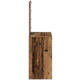  Toaletni stol s LED rasvjetom Stari drveni 50x41x135 cm | shoptok.hr