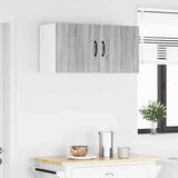 vidaXL Stenska kuhinjska omarica s polico Siva Sonoma 80 x 31 x 40 cm | Shoptok.si