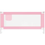 vidaXL Posteljno varovalo za malčke roza 190x25 cm blago | Shoptok.si