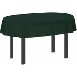  Tkanina za stol Ovalni Tamnozelena 130 x 220 cm Poliester | shoptok.hr