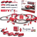 Woopie električni vlak s helikopterom i vozilima - 92 el. | shoptok.hr