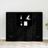  Highboard Crni hrast 132 x 35.5 x 103.5 cm Konstruirano drvo | shoptok.hr