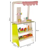  Supermarket za otroke – lesena stojnica z blagajno in sadnim setom | Shoptok.si