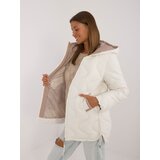 Fashion Hunters Ecru quilted transitional jacket with pockets Cijene