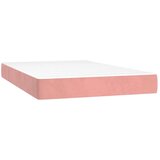  Box spring s madracem LED ružičasti 120x200cm baršunasti | shoptok.hr
