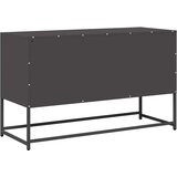 TV ormarić crni 100,5x39x60,5 cm hladno valjani čelik | shoptok.hr