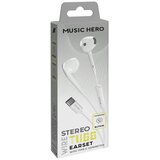 Sbs Tubb Music Hero bele žične slušalke, (21238405) | Shoptok.si