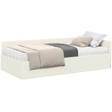 vidaXL Kotni okvir postelje z matrico Drugo 2 pcs krema Žamet, (5000123435) | Shoptok.si