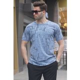 Madmext T-Shirt - Blue - Slim fit Cene