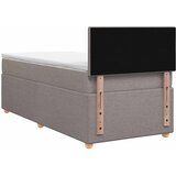  Boxspring krevet s madracem Sivosmeđa 100 x 200 cm Tkanina | shoptok.hr