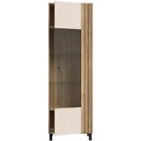Hom`in vitrina, barve hrasta, peščene barve | Shoptok.si