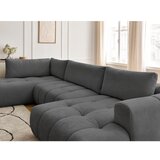 Bobochic Paris Tamno siva sklopiva/s prostorom za odlaganje kutna garnitura (s lijevim kutom/u obliku slova "U") Fuji – | shoptok.hr