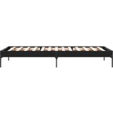 Okvir za krevet crni 100x200 cm konstruirano drvo i metal | shoptok.hr