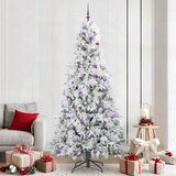  Umjetno božićno drvce s nogom s stalakom Bijelo 240 cm PE i PVC | shoptok.hr