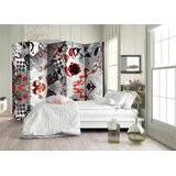 Artgeist PARAVAN 225/172/3 cm siva, rdeča | Shoptok.si