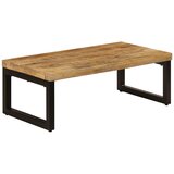 The Living Store Klubska mizica 100x50x35 cm trden mangov les in jeklo - Klubska Mizica, (21574243) Cene