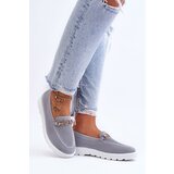 Kesi Women's slip-on sneakers with decoration Grey Alena | Shoptok.si