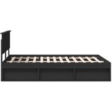  Konstrukcija postelje Črna 160 x 200 cm Konstruiran les, (5000121274) | Shoptok.si