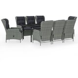  9-dijelni vrtni blagovaonski set svjetlosivi | shoptok.hr