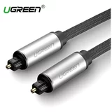 Ugreen AV108 Toslink Audio optični kabel, pleten aluminij, 1,5 m (siv), (20627392)