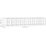Vanjski kavez za pse od pocinčanog čelika 24,2 m² | shoptok.hr