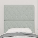  LED glava kreveta s LED trakama Svijetlo siva 80 cm Baršun | Eponuda.com