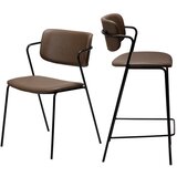 DAN-FORM Denmark Rjav barski stol (vi&amp;scaron;ina sedeža 67,5 cm) Zed &amp;ndash; Slike