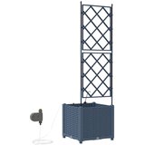  Vrtna saksija Sivi 40 x 40 x 142 cm Plastika | shoptok.hr