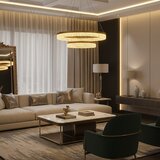  LED luster na sajli GALA LED/54W/230V, pr. 60 cm, zlatna | Eponuda.com