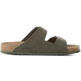 Birkenstock Natikače s potpeticom 'Arizona' karamela / maslinasta / srebro | shoptok.hr
