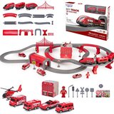 Woopie električni vlak s helikopterom i vozilima - 92 el. | shoptok.hr