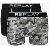 Replay 2-pack Oprijete boksarice Siva Cene