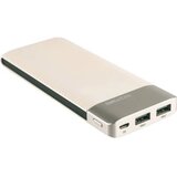 REAL POWER PB-8000 powerbank (rezervni akumulatorji) 8000 mAh LiPo šampanjec, (20432621) | Shoptok.si