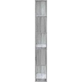 vidaXL Knjižna omara 5-nadstropna siva sonoma 80,5x23,5x162,5 cm | Shoptok.si
