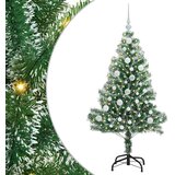  Umjetno Božićno Drvo s Snježnim Flokom i LED Svjetlom 120 cm | shoptok.hr