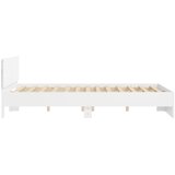  Okvir kreveta s uzglavljem i LED bijeli 160 x 200 cm | Eponuda.com