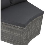  4-dijelni set vrtnih sofa od poliratana s jastucima sivi | shoptok.hr