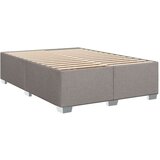 vidaXL Box spring postelja z vzmetnico taupe 140x190 cm blago | Shoptok.si