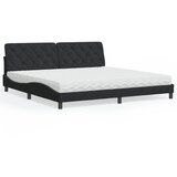  Krevet s madracem crni 200x200 cm baršunasti | shoptok.hr