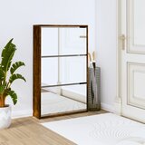 The Living Store Omarica za čevlje z ogledalom 3-nadstropna hrast 63x17x102,5 cm - Omarica Za Čevlje, (21433923) Cene
