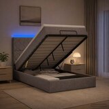  Krevet od pjene s madracem i LED-om Sivosmeđa 120 x 200 cm | shoptok.hr