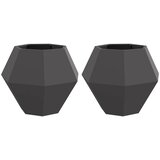  Sadilica 2 pcs Crna 75 x 75 x 60 cm Čelik | shoptok.hr