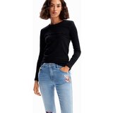 Desigual Kavbojke bež / moder denim / rdeča / črna | Shoptok.si