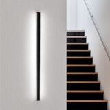 Nettlife LED notranja črna stenska svetilka - 100CM Moderna stenska svetilka za dnevno sobo Hodniška svetilka Stenska 32W svetilka, (22136350) | Shoptok.si