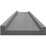  Zidne police 2 kom sive 115 x 9 x 3 cm | shoptok.hr