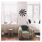 WALLXPERT dekorativni metalni zidni sat enzoclock S024 black | ePonuda.com