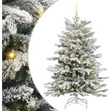 vidaXL Umetno Zložljivo Božično Drevo Bela 150 cm PE in PVC | Shoptok.si