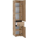 Støraa Visok/uski kupaonski ormarić u dekoru hrasta u prirodnoj boji 38x180 cm Wisla – | shoptok.hr