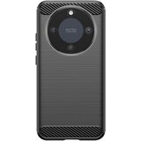 AVIZAR Ohišje za Honor Magic 8 Lite silikonsko z učinkom karbona in brušeno teksturo, Črna, (5000189243) | Shoptok.si